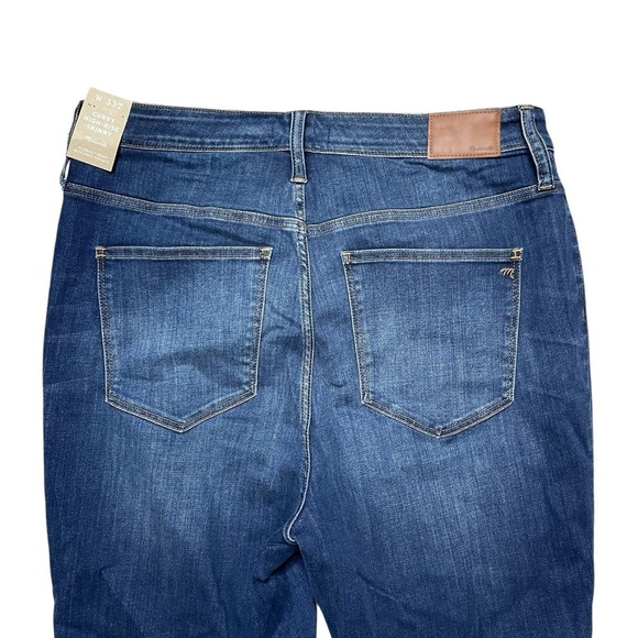 NWT MADEWELL Curvy High Rise Skinny Crop Jeans Size 33 Tall - Picture 7 of 10